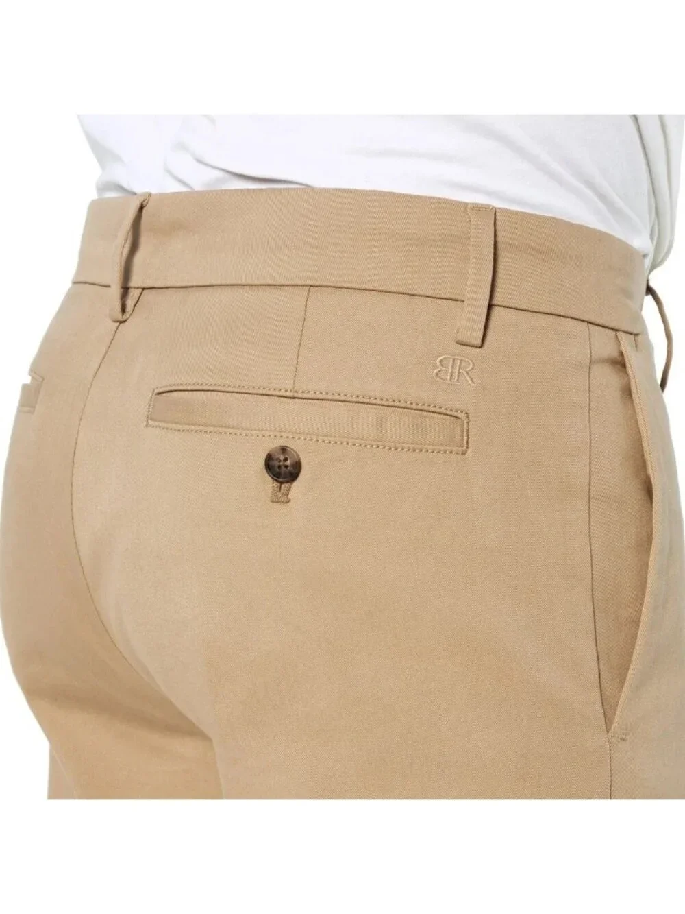 Banana Republic Men's 34x32 Khaki Aiden Fit Slim Pants Cotton Blend P0480